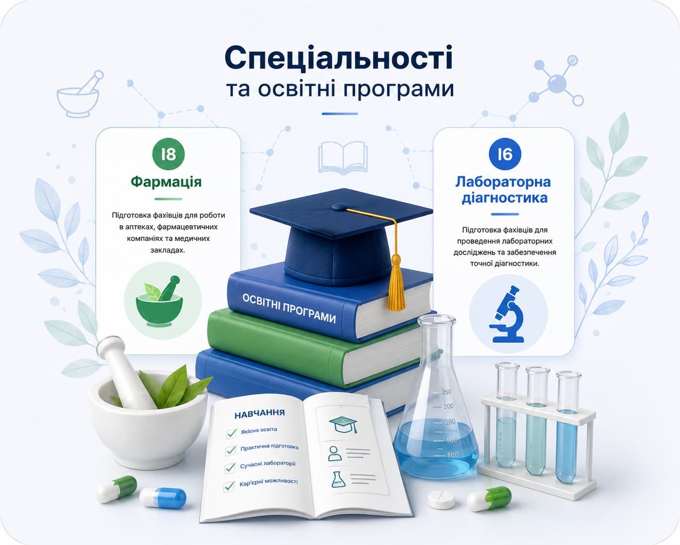 Спеціальності та освітні програми